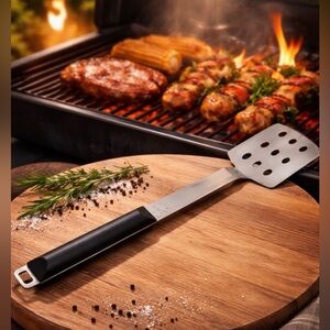 BergHOFF Eclipse 16” Stainless Steel Grill Spatula BBQ Turner Designer(F123)